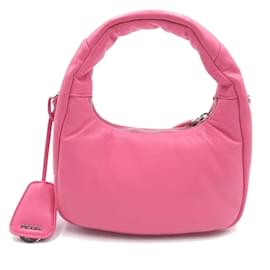 Prada-Soft Padded Mini Nappa  Hobo Bag 1BA3842DYIF0410-Pink