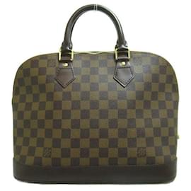 Louis Vuitton-Louis Vuitton Damier Ebene Alma PM Canvas Handbag N51131 in Excellent condition-Brown