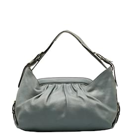 Fendi-Leather Shoulder Bag 8BR579-Grey