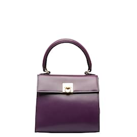 Céline-Bolsa de couro Celine Bolsa de couro em bom estado-Roxo