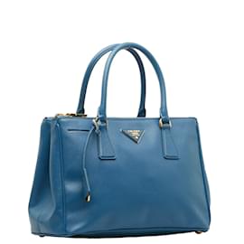 Prada-Saffiano Galleria Handbag-Blue