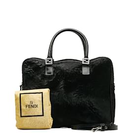 Fendi-Harako Two-Way Handbag-Black