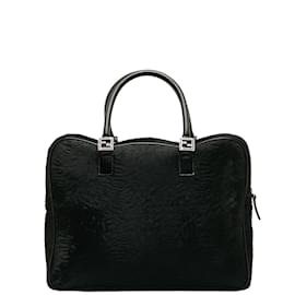 Fendi-Harako Two-Way Handbag-Black