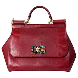 Dolce & Gabbana-Rote Sizilien-Tasche-Rot