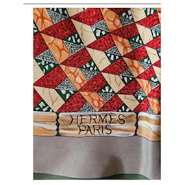 Hermès-Scarves-Olive green