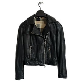 Burberry Biker jackets Black