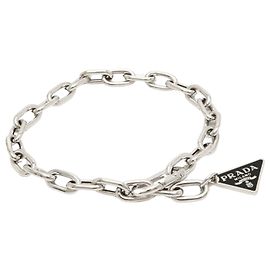 Logo Triangolo Prada Argento