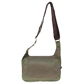 Prada-PRADA Shoulder Bag Nylon Khaki Auth 64758-Khaki