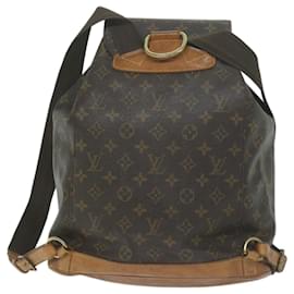 Louis Vuitton-LOUIS VUITTON Monogram Montsouris GM Backpack M51135 LV Auth bs11600-Monogram