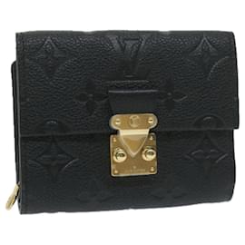 Louis Vuitton-LOUIS VUITTON Empreinte Porte Feuille Metis Compact Wallet M80880 LV Auth 64691S-Black