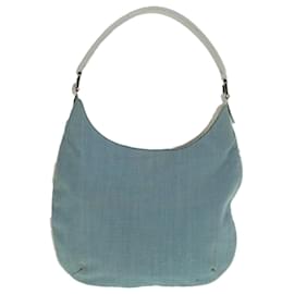 Fendi-FENDI Shoulder Bag Canvas Light Blue Auth yb467-Light blue