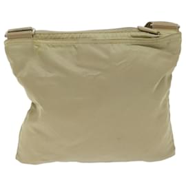 Prada-PRADA Shoulder Bag Nylon Beige Auth 64456-Beige