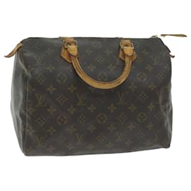 Louis Vuitton-Louis Vuitton Monogram Speedy 30 Hand Bag M41526 LV Auth bs10648-Monogram