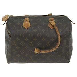 Louis Vuitton-Louis Vuitton Monogram Speedy 30 Borsa a mano M41526 LV Auth bs10648-Monogramma