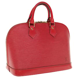 Louis Vuitton-LOUIS VUITTON Bolsa Epi Alma Vermelho Castelhano M52147 Autenticação de LV 64854-Outro