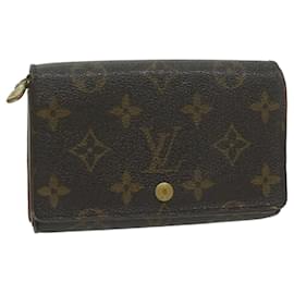 Louis Vuitton-LOUIS VUITTON Monogram Porte Monnaie Billets Tresor Wallet M61730 auth 64628-Monogram