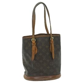Louis Vuitton-LOUIS VUITTON Monogram Bucket PM Shoulder Bag M42238 LV Auth bs11534-Monogram