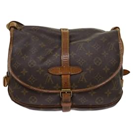 Louis Vuitton-Louis Vuitton Monograma Saumur 30 Bolsa de ombro M42256 Autenticação de LV 64409-Monograma