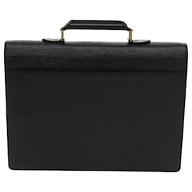 Louis Vuitton-LOUIS VUITTON Epi Serviette Conseiller Briefcase Black M54422 LV Auth yk10209-Black