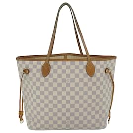 Louis Vuitton-LOUIS VUITTON Damier Azur Neverfull MM Tote Bag N41605 LV Auth 64098-Other