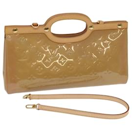 Louis Vuitton-LOUIS VUITTON Monogram Vernis Roxbury Drive Hand Bag Noisette M91372 auth 64573A-Other