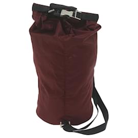 Prada-PRADA Shoulder Bag Nylon Bordeaux Auth 64455-Other