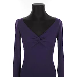 Valentino-Wool dress-Purple