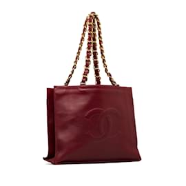 Chanel-CHANEL Handbags Classic CC Shopping-Red