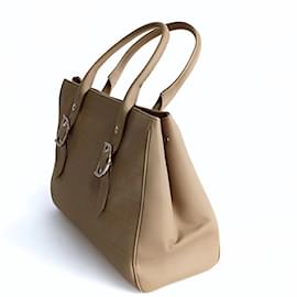 Dior-Dior Dior cannage tote handbag in beige leather-Beige