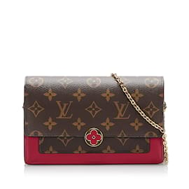 Louis Vuitton-LOUIS VUITTON Handbags Chaine Flore-Brown