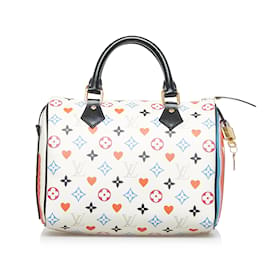 Louis Vuitton-LOUIS VUITTON Sacs à main Speedy Bandoulière-Blanc