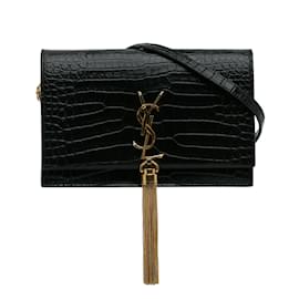 Saint Laurent-SAINT LAURENT Handbags Kate monogramme-Black