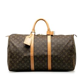 Louis Vuitton-LOUIS VUITTON Travel bags Keepall-Brown
