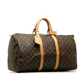 Louis Vuitton-LOUIS VUITTON Travel bags Keepall-Brown