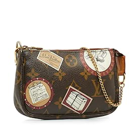 Louis Vuitton-LOUIS VUITTON Handbags Pochette Accessoire-Brown