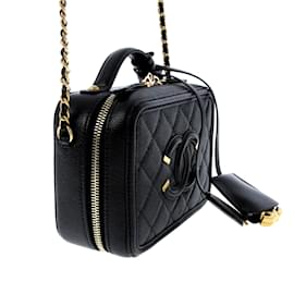 Chanel-CHANEL Handbags CC Filigree-Black