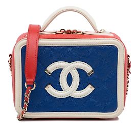CHANEL Handbags Vanity Blue