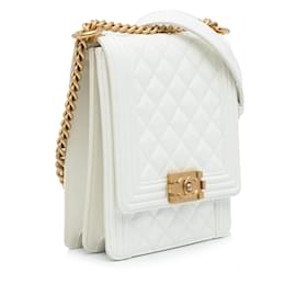 Chanel-CHANEL Handbags North South Boy-White