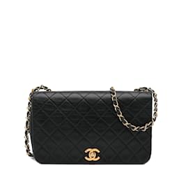 Chanel-CHANEL Sacs à main Portefeuille sur chaîne intemporel/classique-Noir