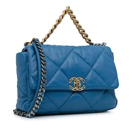 Chanel-CHANEL Sacs à main Chanel 19-Bleu