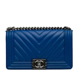 Chanel-CHANEL Handbags Boy-Blue