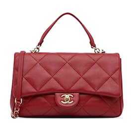 Chanel-CHANEL Handbags Easy Carry-Red