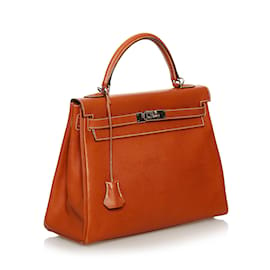Hermès-HERMES Handbags Kelly 32-Brown