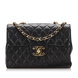 Chanel-CHANEL Handbags Timeless/classique-Black