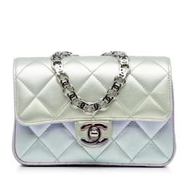 Chanel-CHANEL Clutch bags Timeless/classique-Silvery