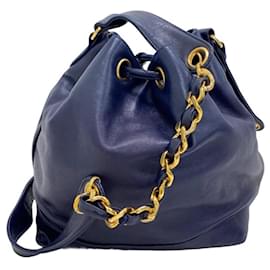 Chanel-Chanel Logo CC-Navy blue