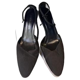 Giorgio Armani-Chaussures à talons-Noir