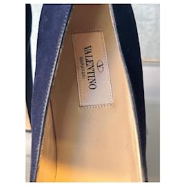 Valentino Garavani-Heeled shoes-Dark blue