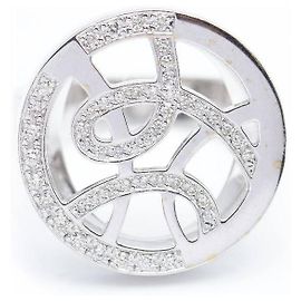 Autre Marque SUBLIM Ring White Gold with Diamonds. Silvery