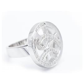 Autre Marque-SUBLIM Ring White Gold with Diamonds.-Silvery